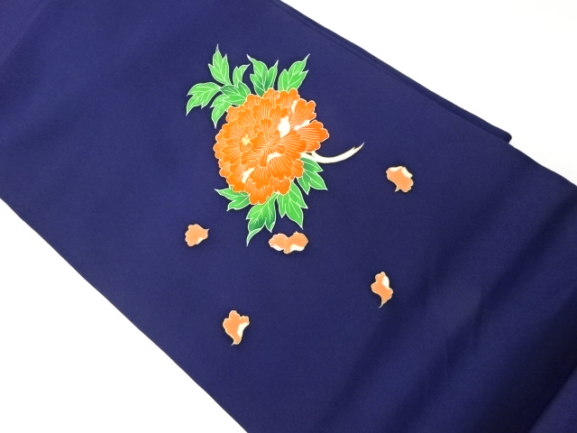 JAPANESE KIMONO / VINTAGE NAGOYA OBI / SHIOZE / KINSAI / EMBROIDERY / FLOWERS